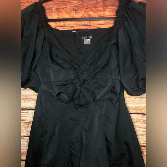 Puff Sleeve Taffeta Dress size XL - Picture 10 of 13
